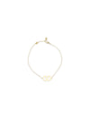 vlogo signature bracelet in metal and swarovski® crystals