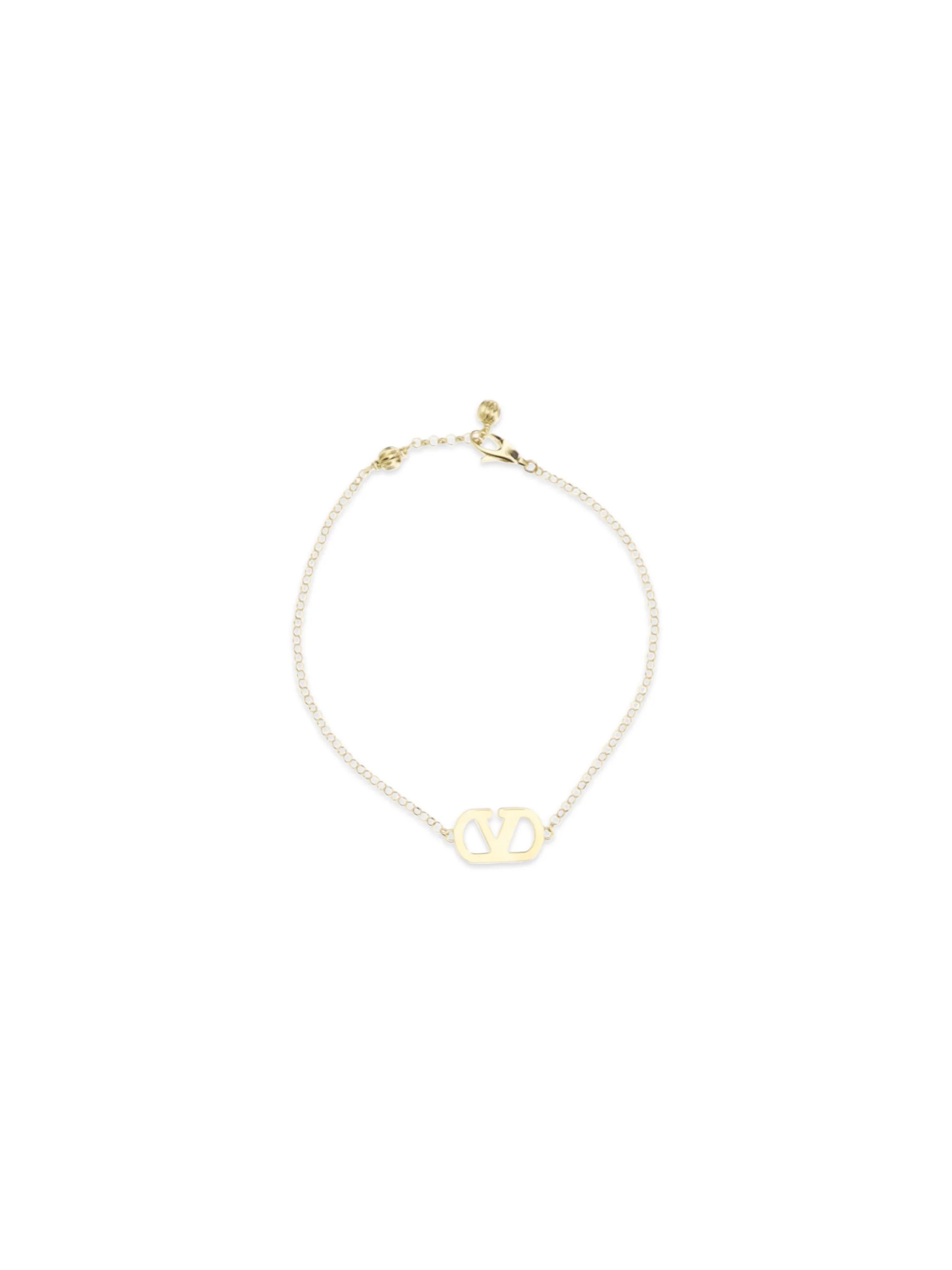 vlogo signature bracelet in metal and swarovski® crystals