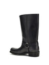leather biker boots