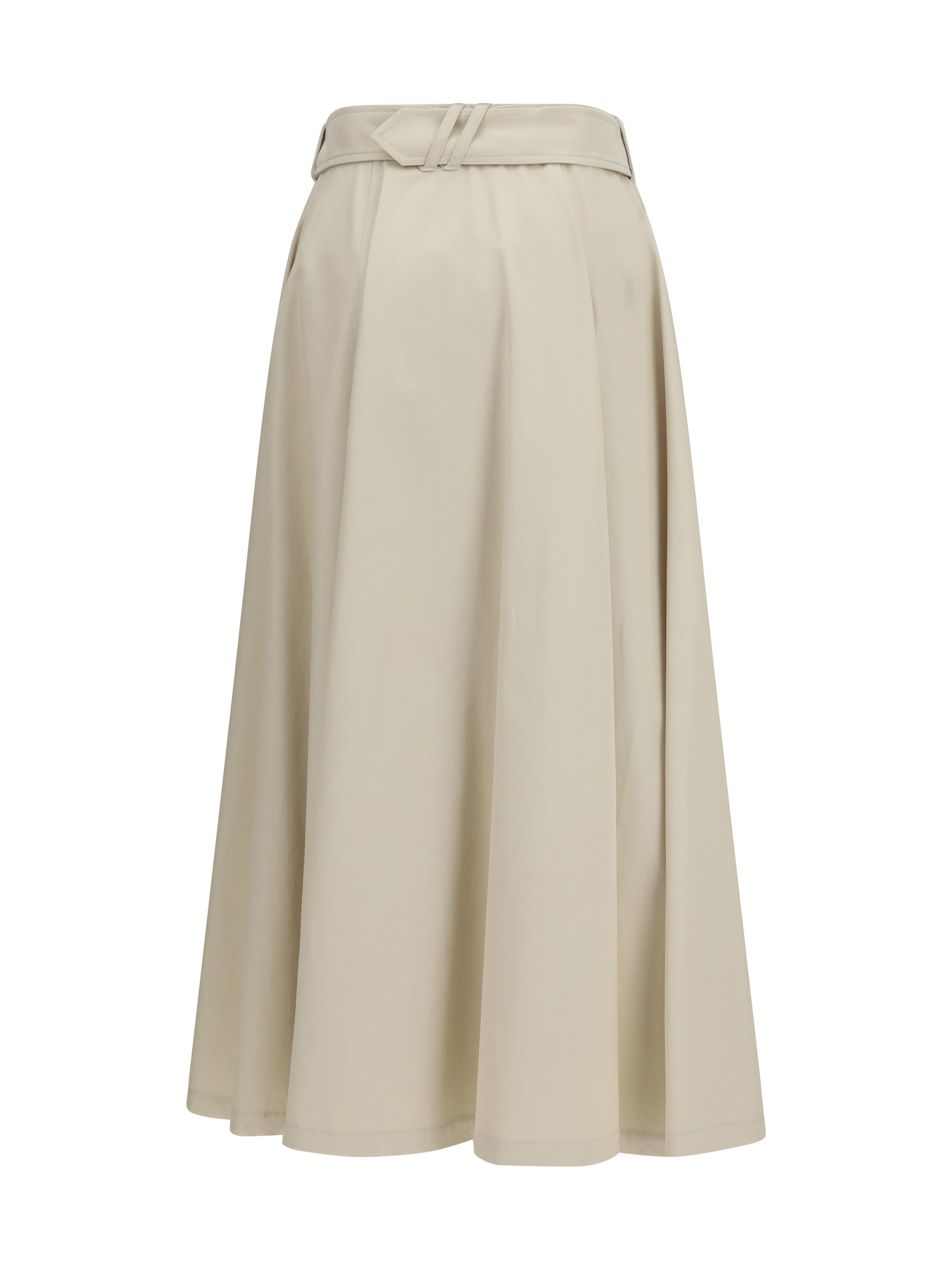BURBERRY 8 midi trench skirt in gabardine