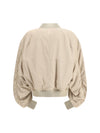 secchia flight bomber in lamb leather
