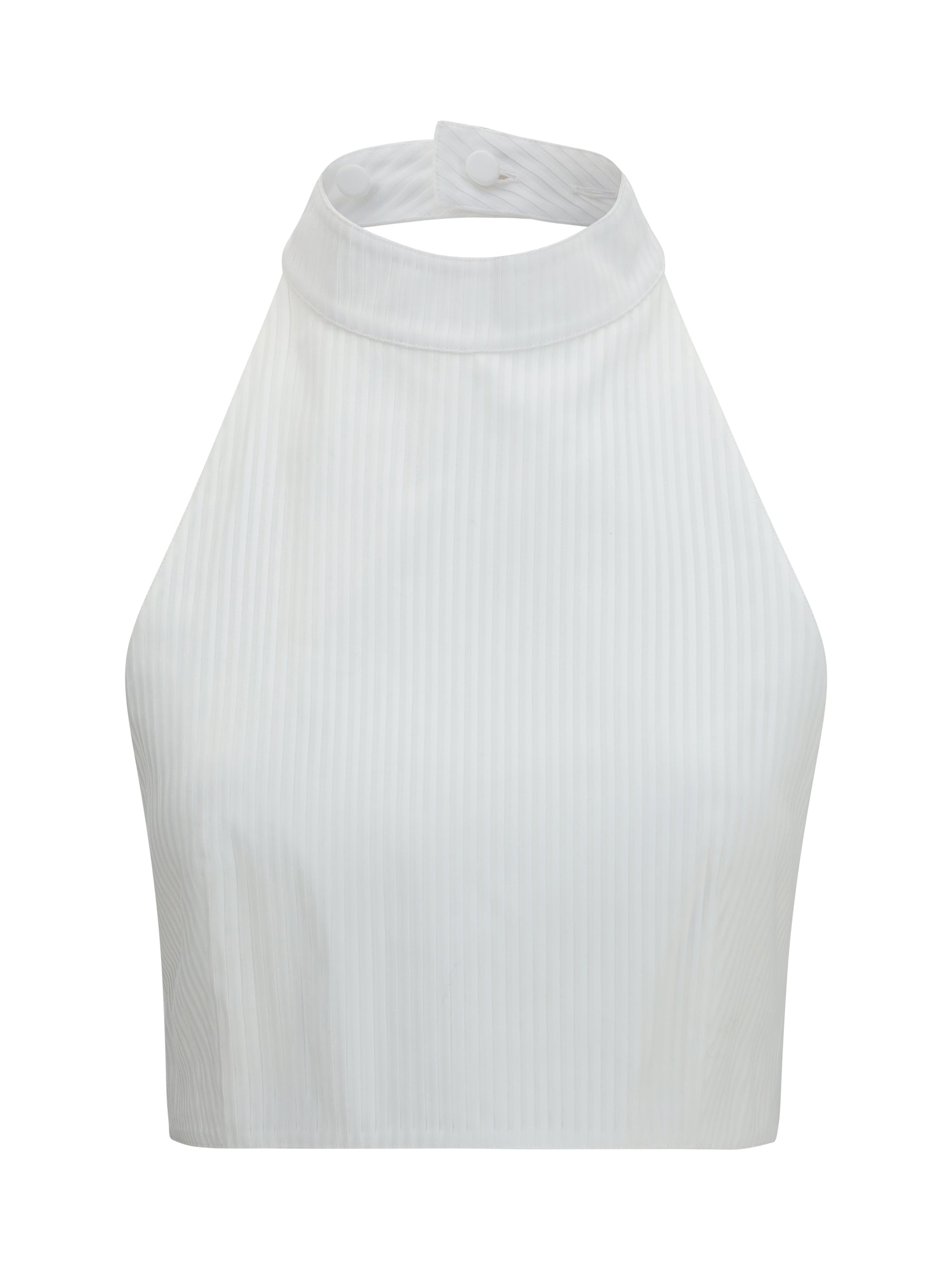 cotton poplin plastron top