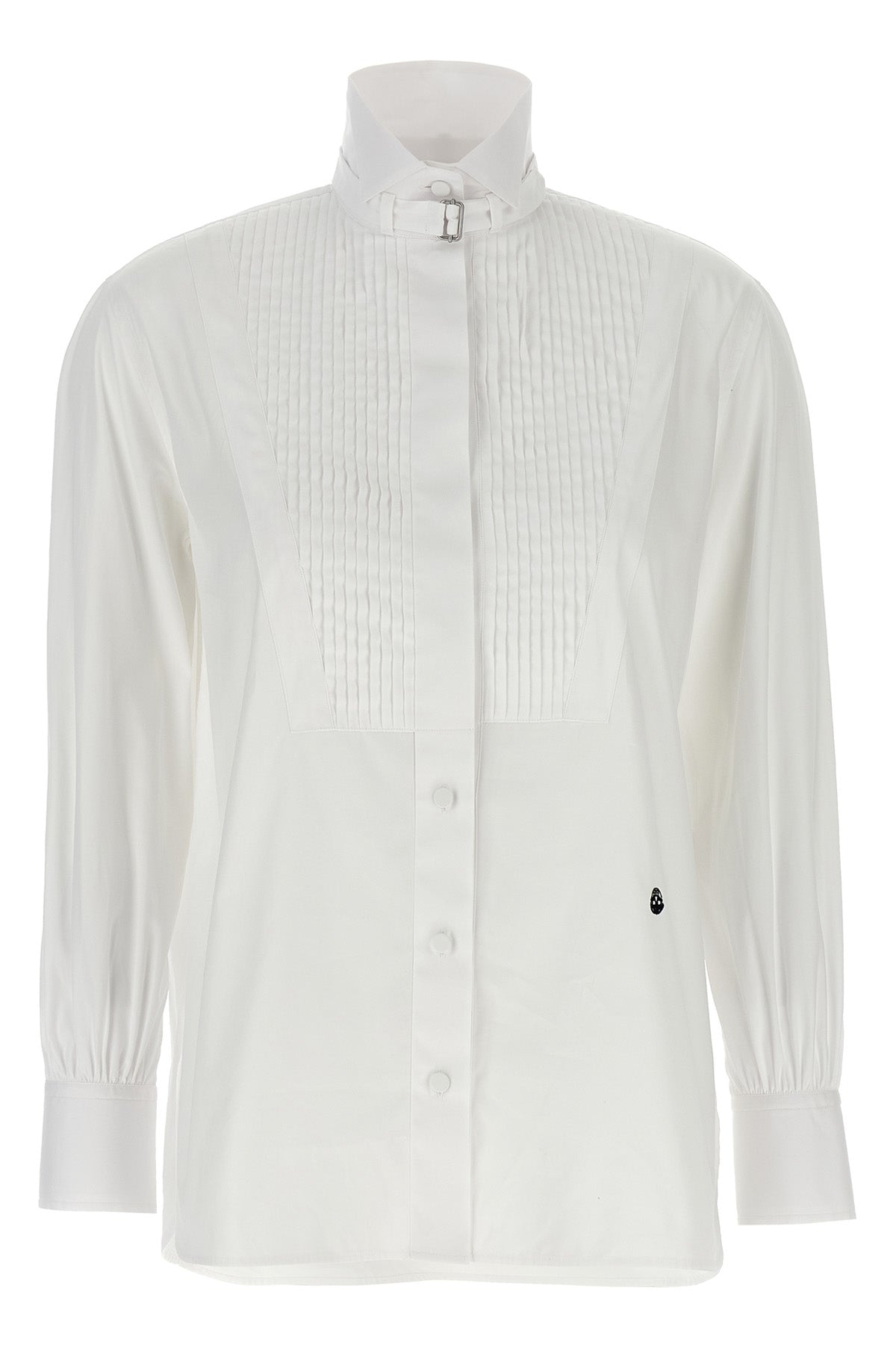 MCQUEEN 38 tuxedo cotton poplin shirt