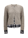 cable-knit cardigan