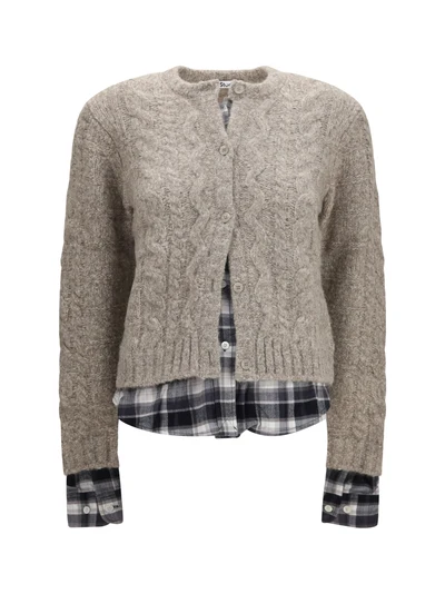 cable-knit cardigan