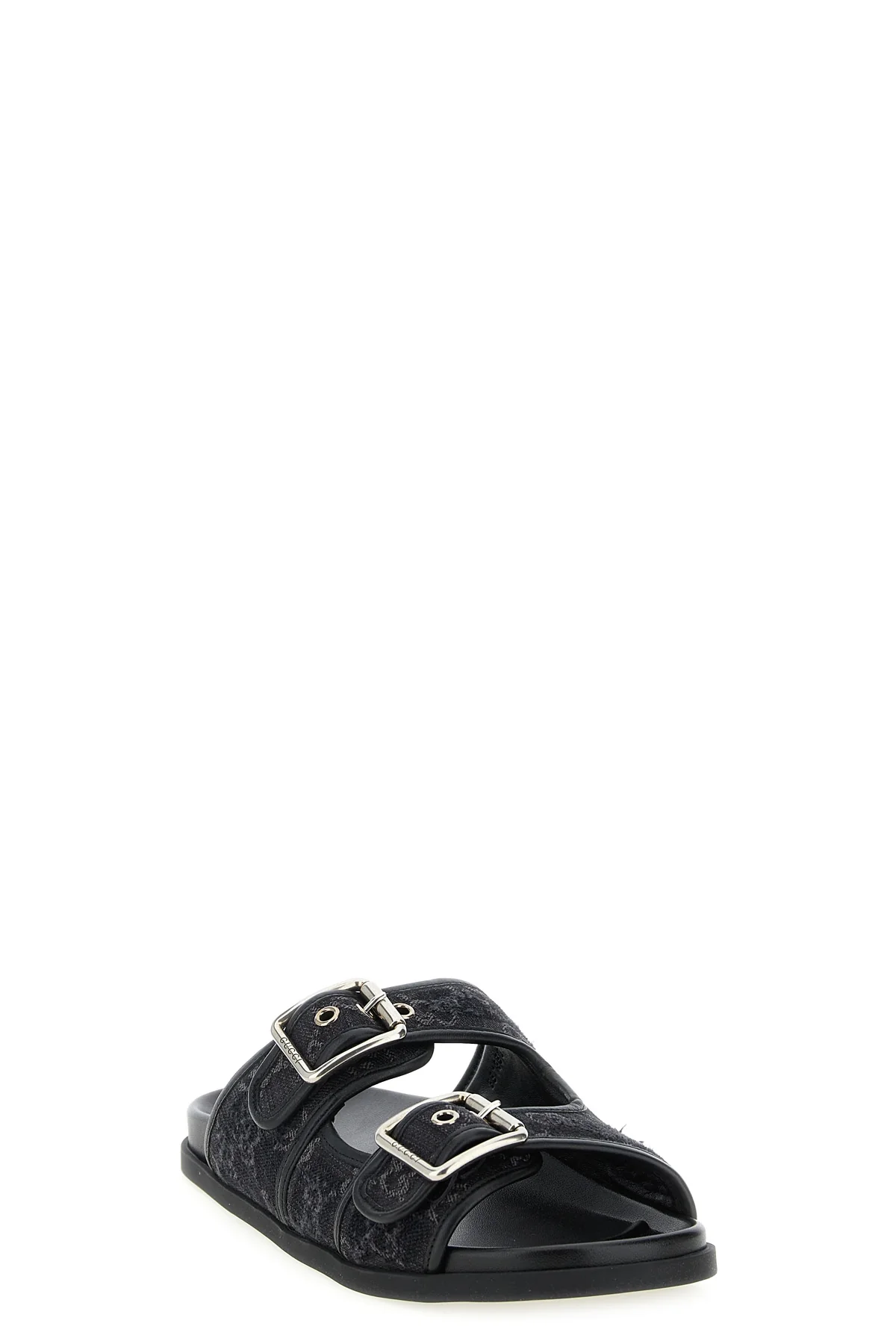 gg denim slides