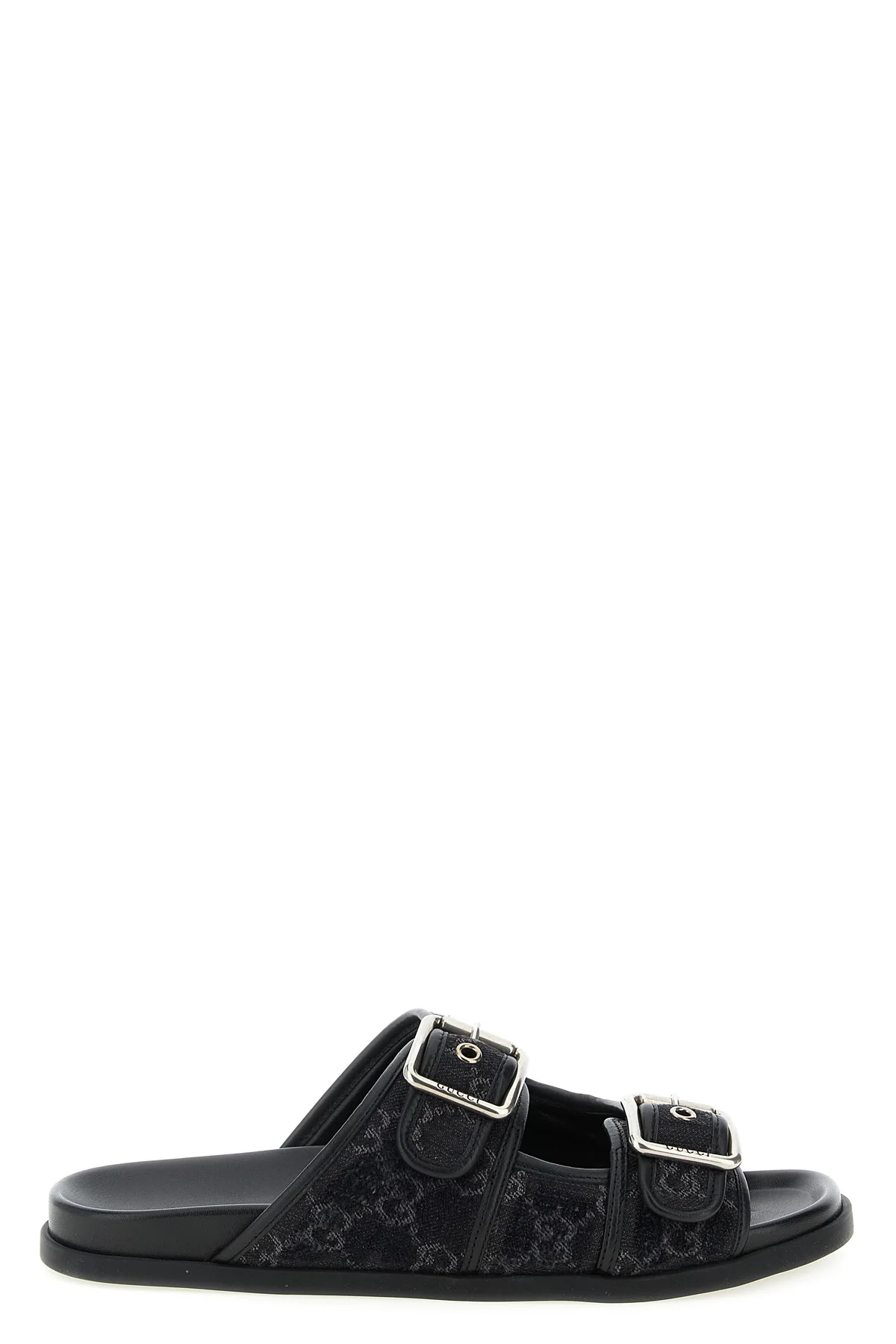 gg denim slides