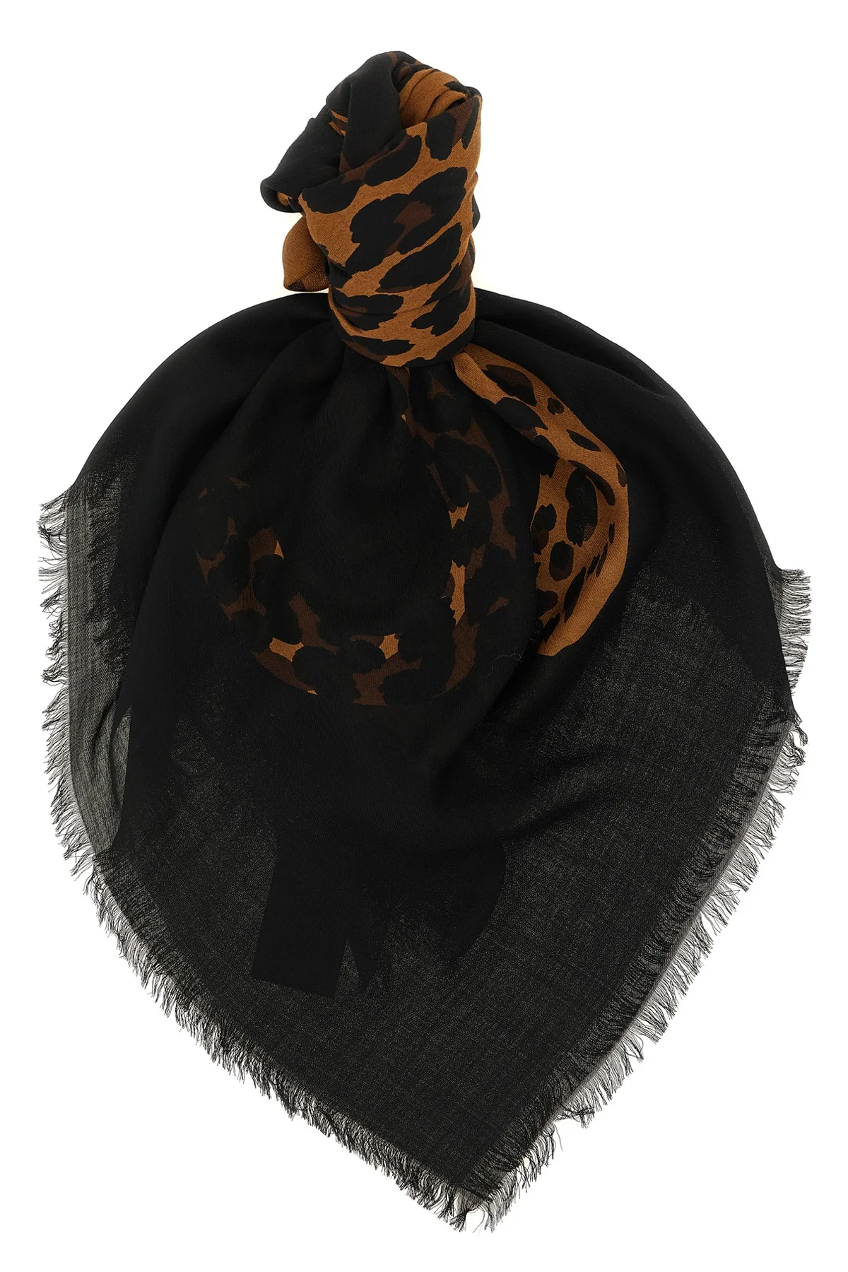 SAINT LAURENT OS the saint laurent scarf is made of pure light wool