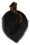 the saint laurent scarf is made of pure light wool
