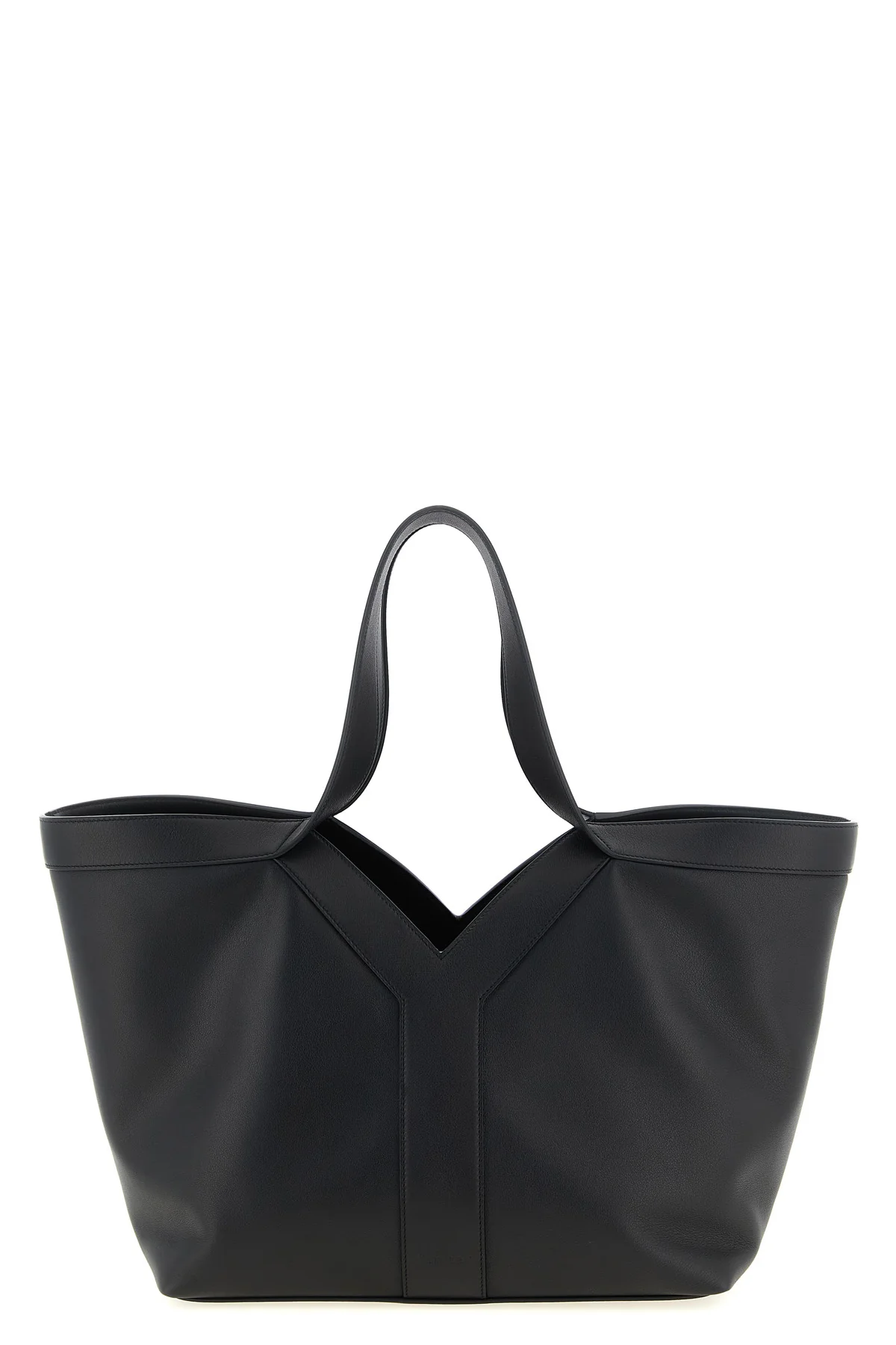 SAINT LAURENT OS small y tote bag in finely textured leather