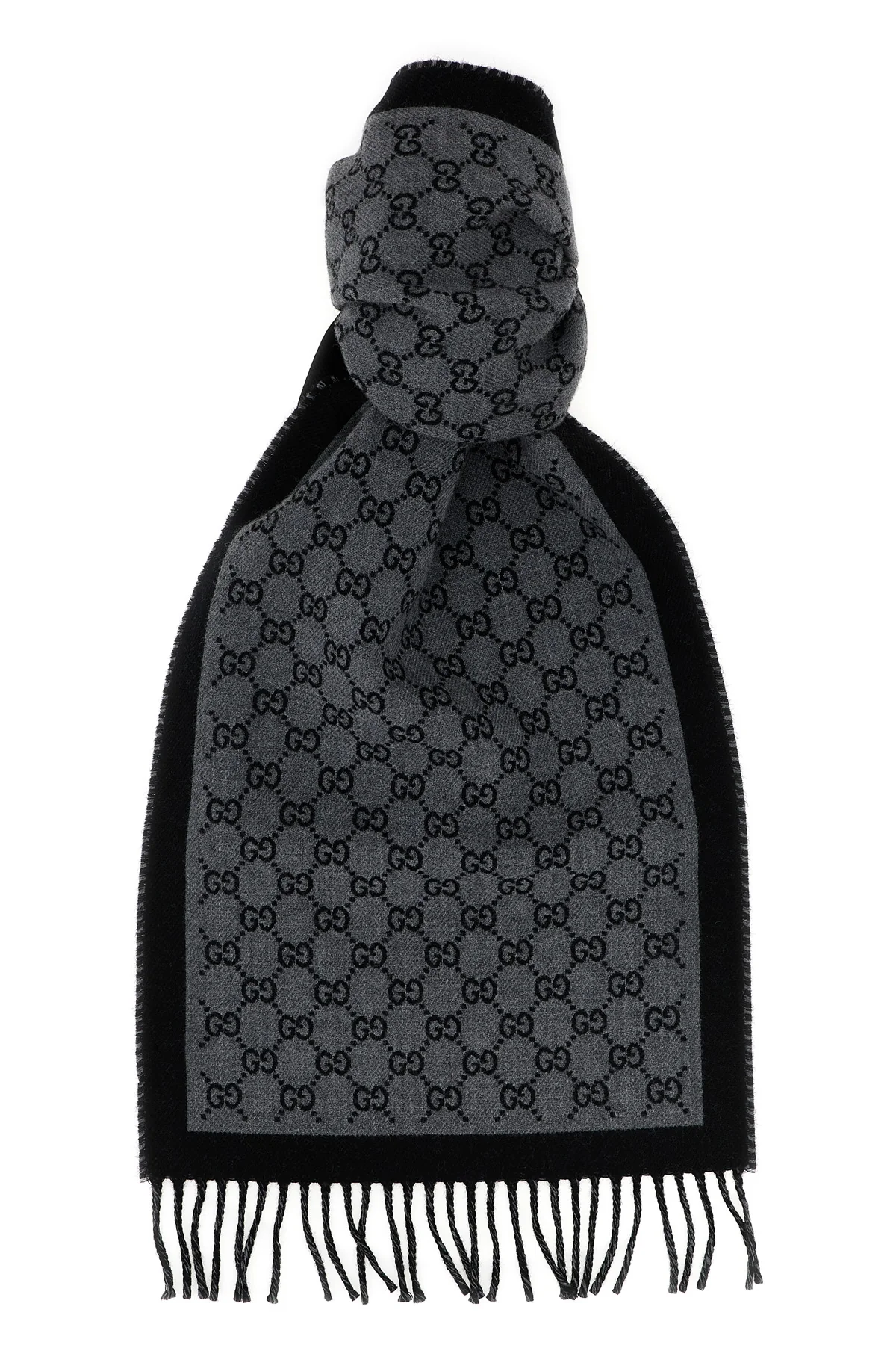 GUCCI OS gg jacquard wool scarf