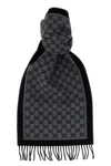 gg jacquard wool scarf