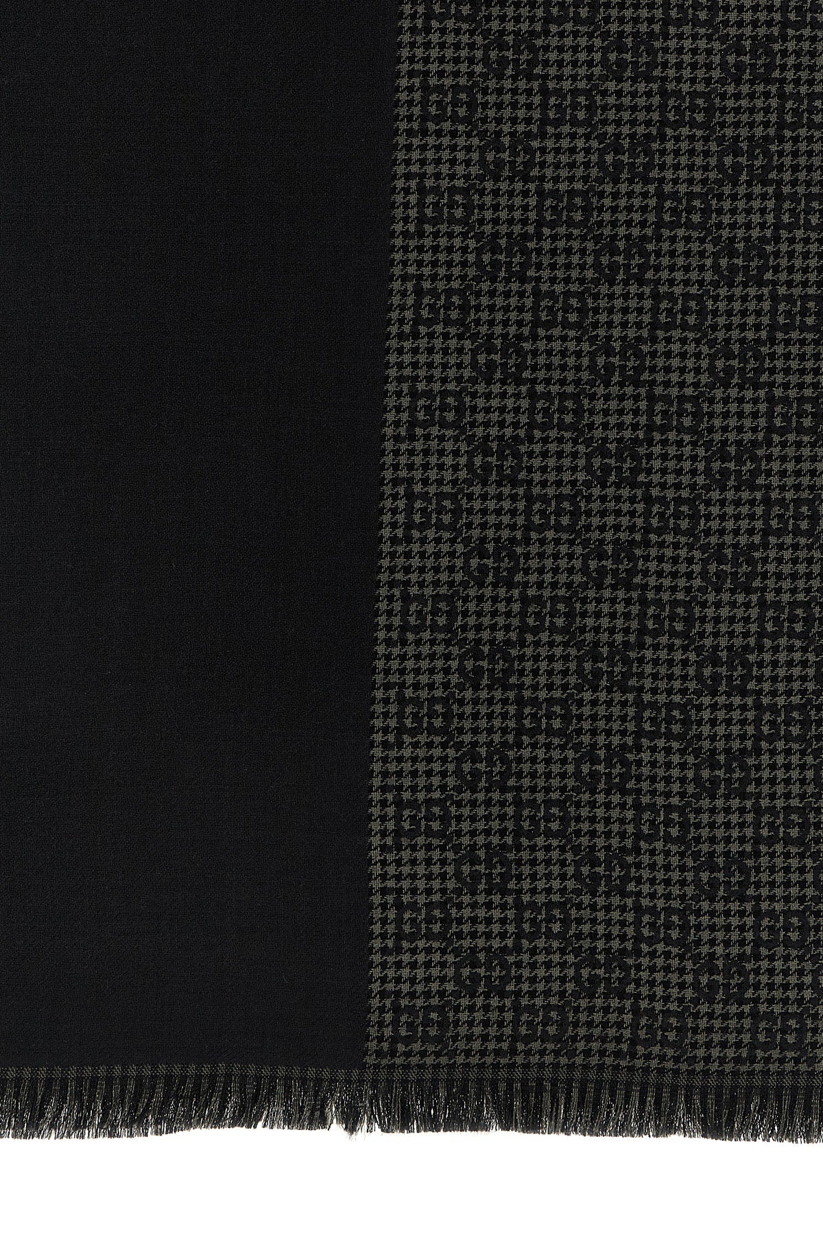 GUCCI OS double face silk and wool scarf