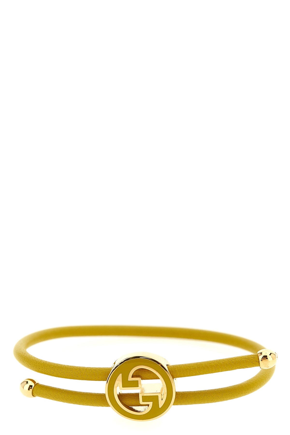GUCCI OS tubular blondie leather bracelet