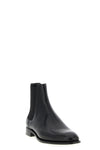 box saint laurent leather adrien ankle boots
