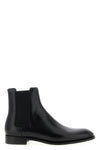 box saint laurent leather adrien ankle boots