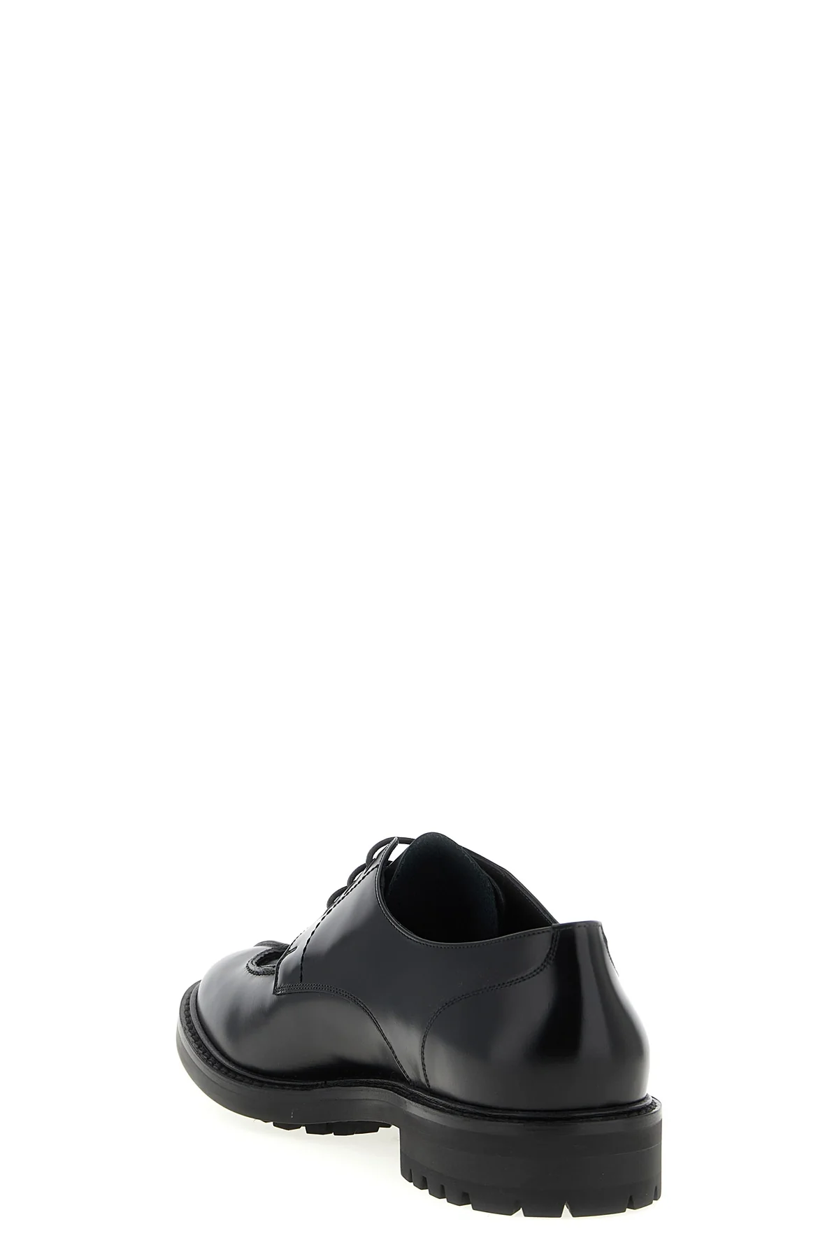 lino smooth leather lace-up shoes in derby model