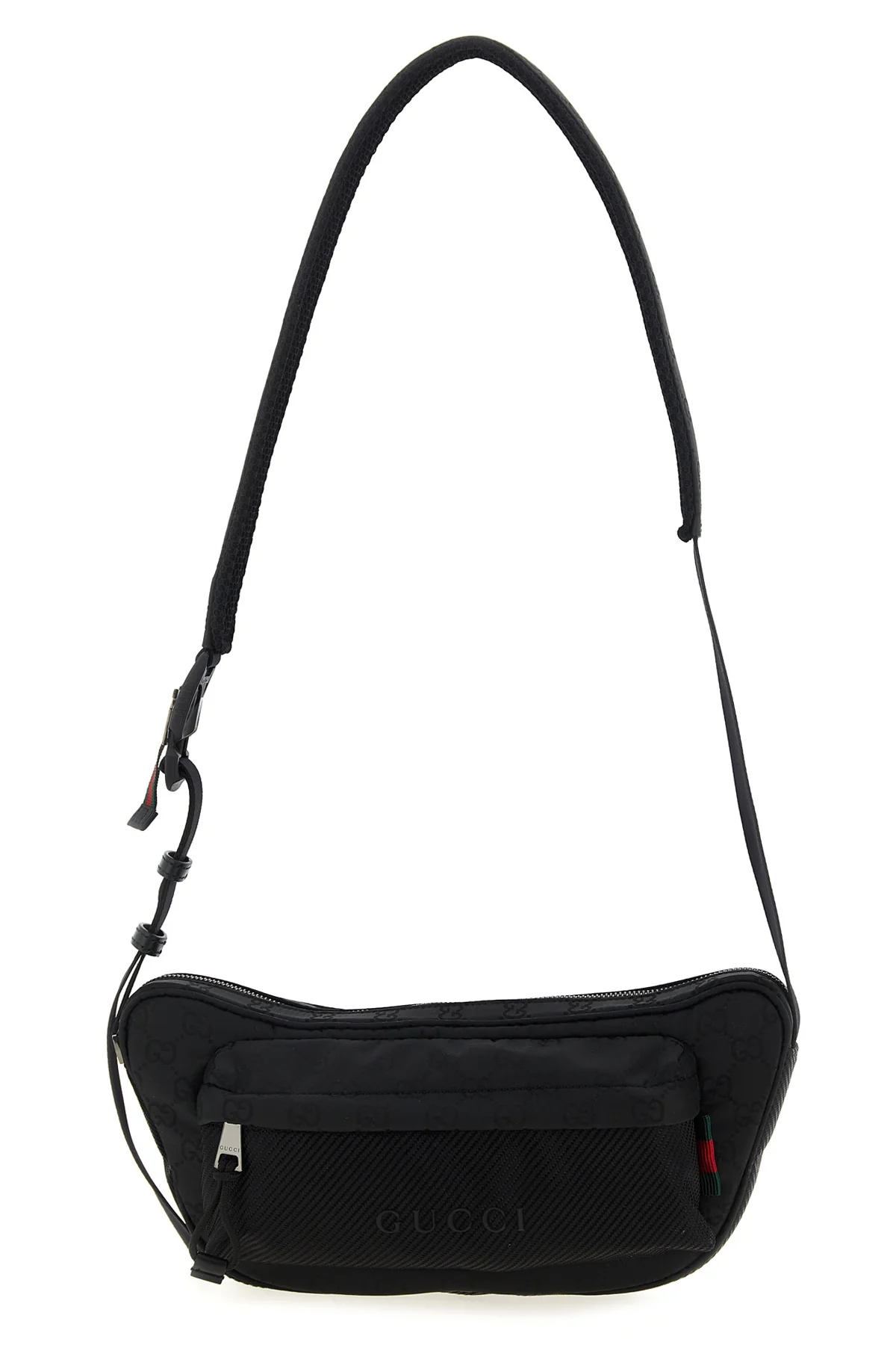 GUCCI OS large gucci nexus gg nylon waist bag