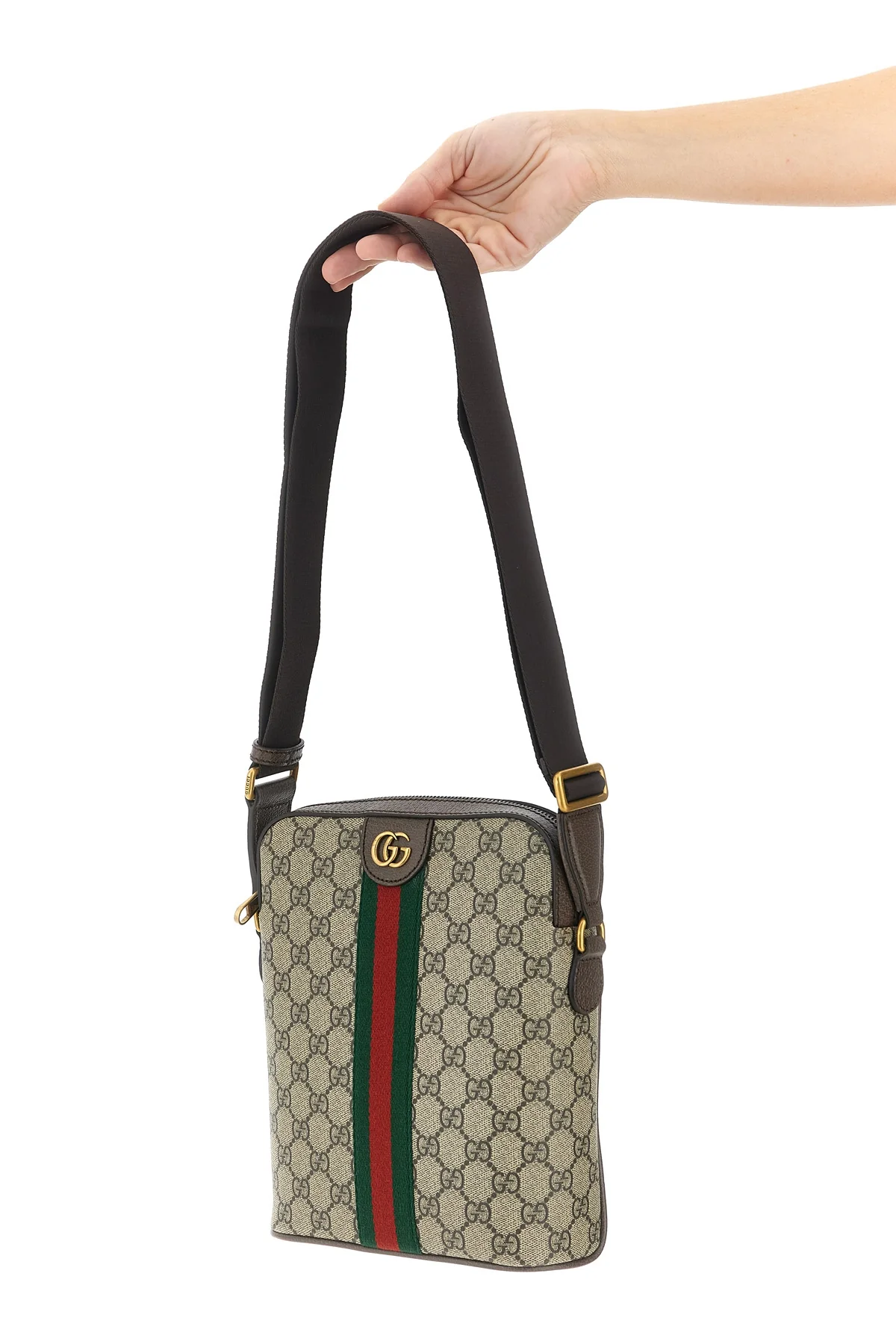 GUCCI OS small ophidia crossbody bag in coated gg monogram fabric