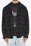 check poplin cotton shirt and dry jersey t-shirt