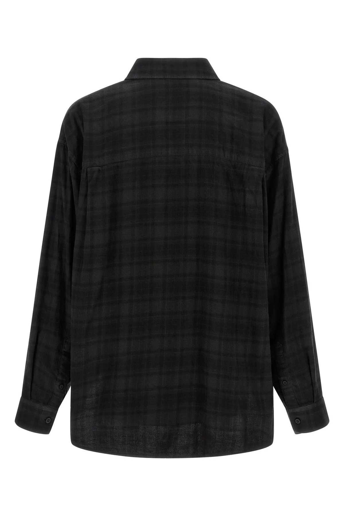 check poplin cotton shirt and dry jersey t-shirt