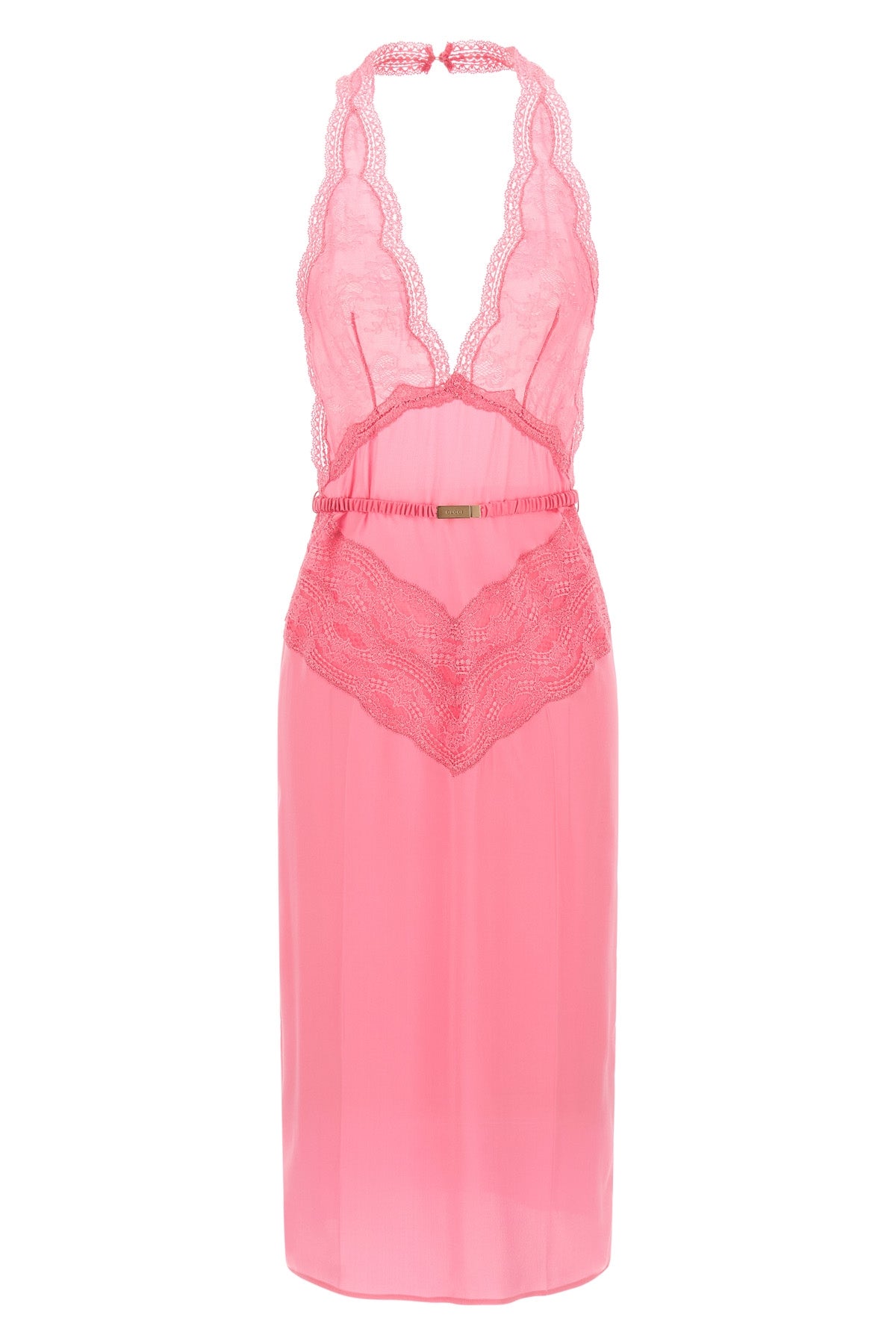 GUCCI M silk satin midi dress