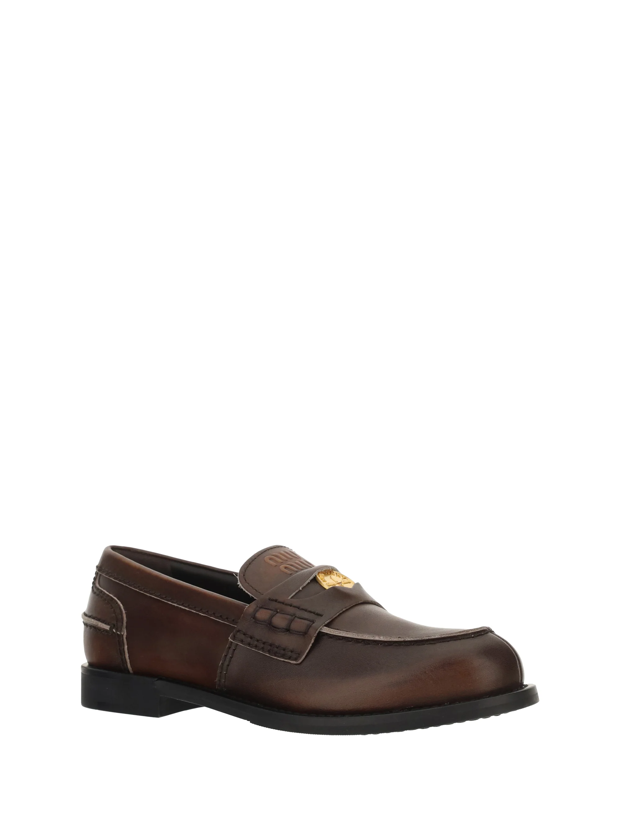 MIU MIU 36 leather loafers