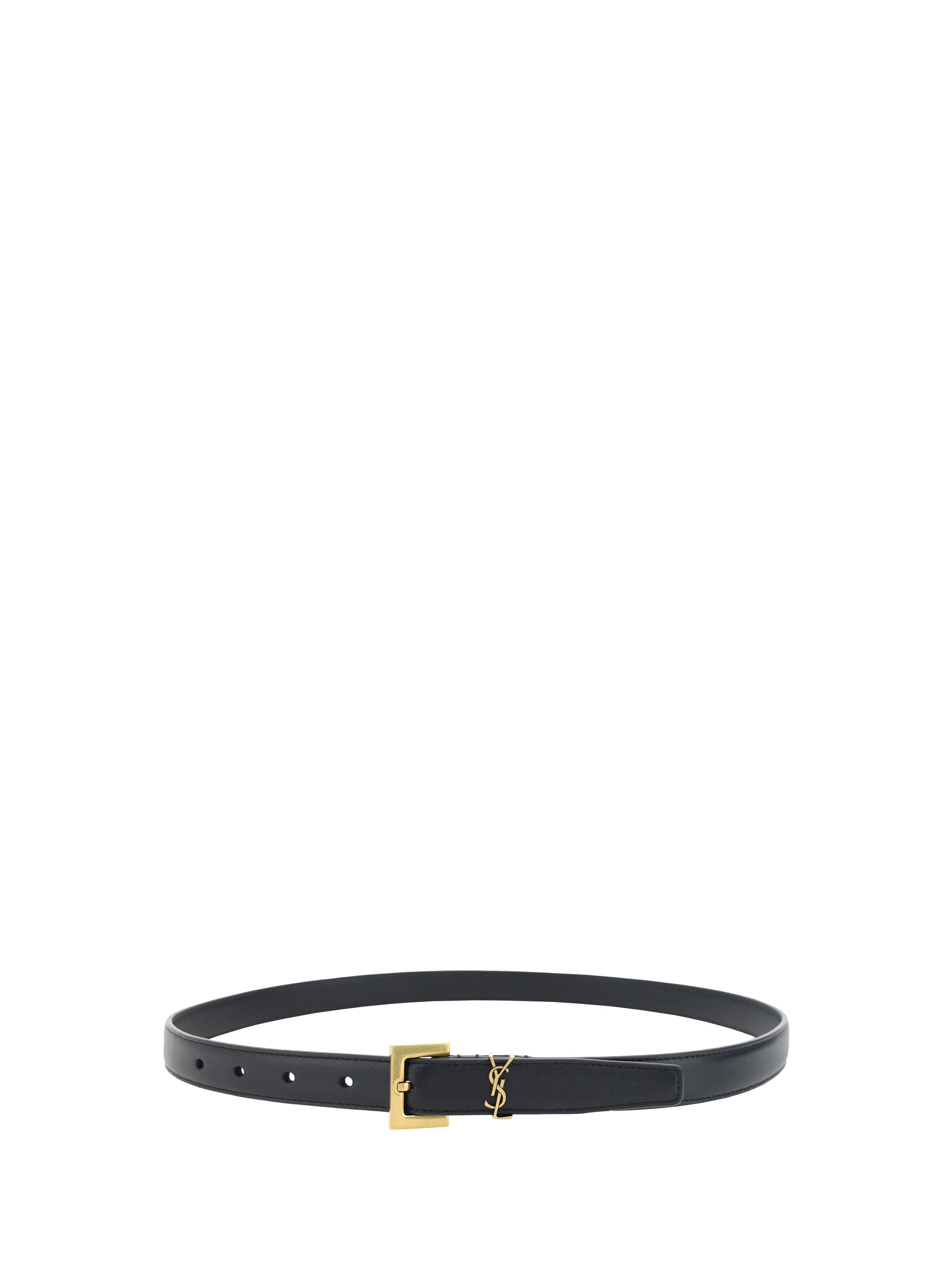 SAINT LAURENT 90 cassandre slim belt 