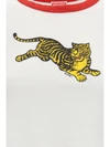 jumping tiger cropped cotton t-shirt