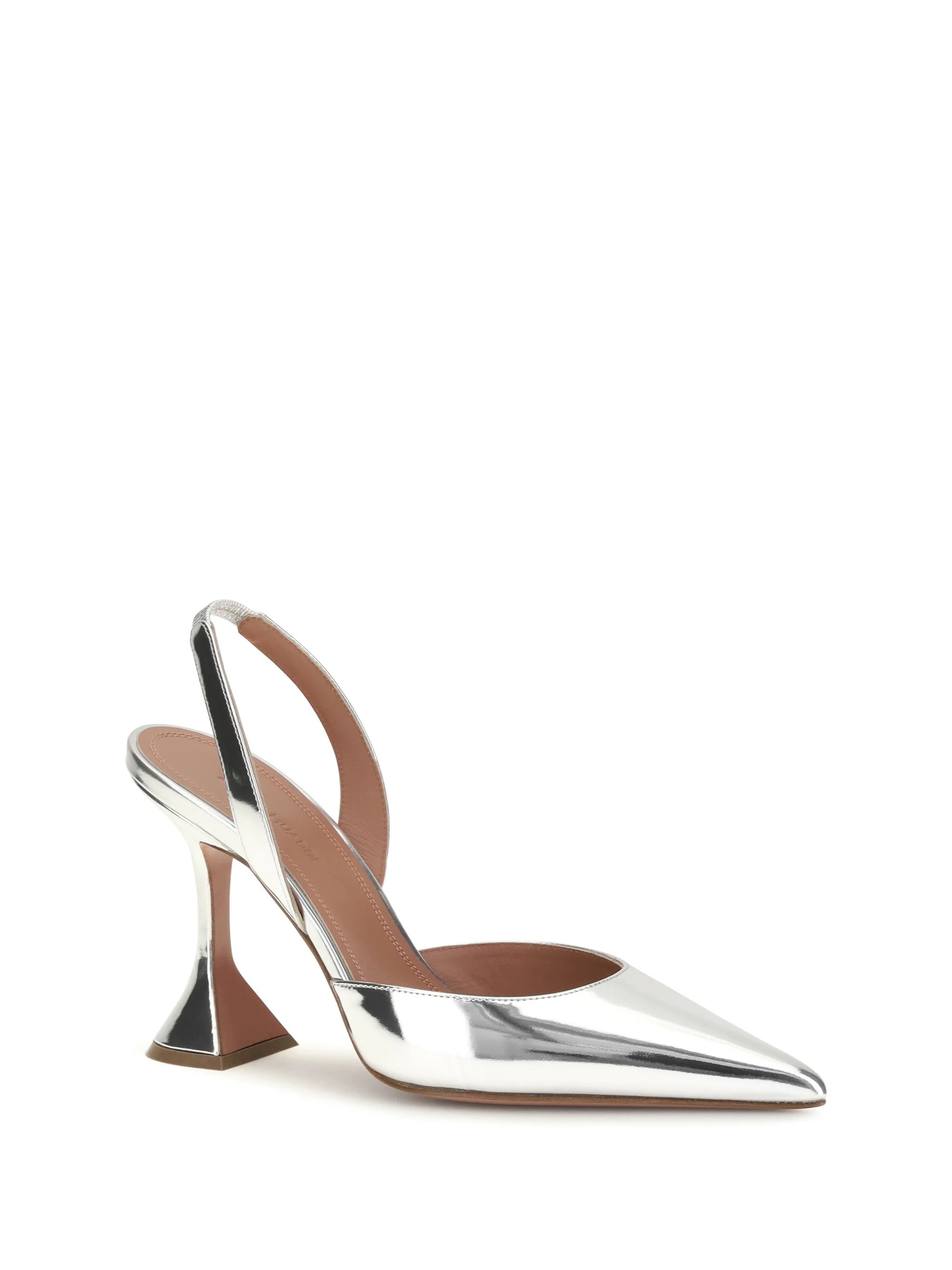 AMINA MUADDI 36 holli mirror-finish slingback pumps