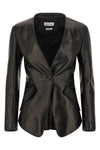 single-breasted nappa blazer