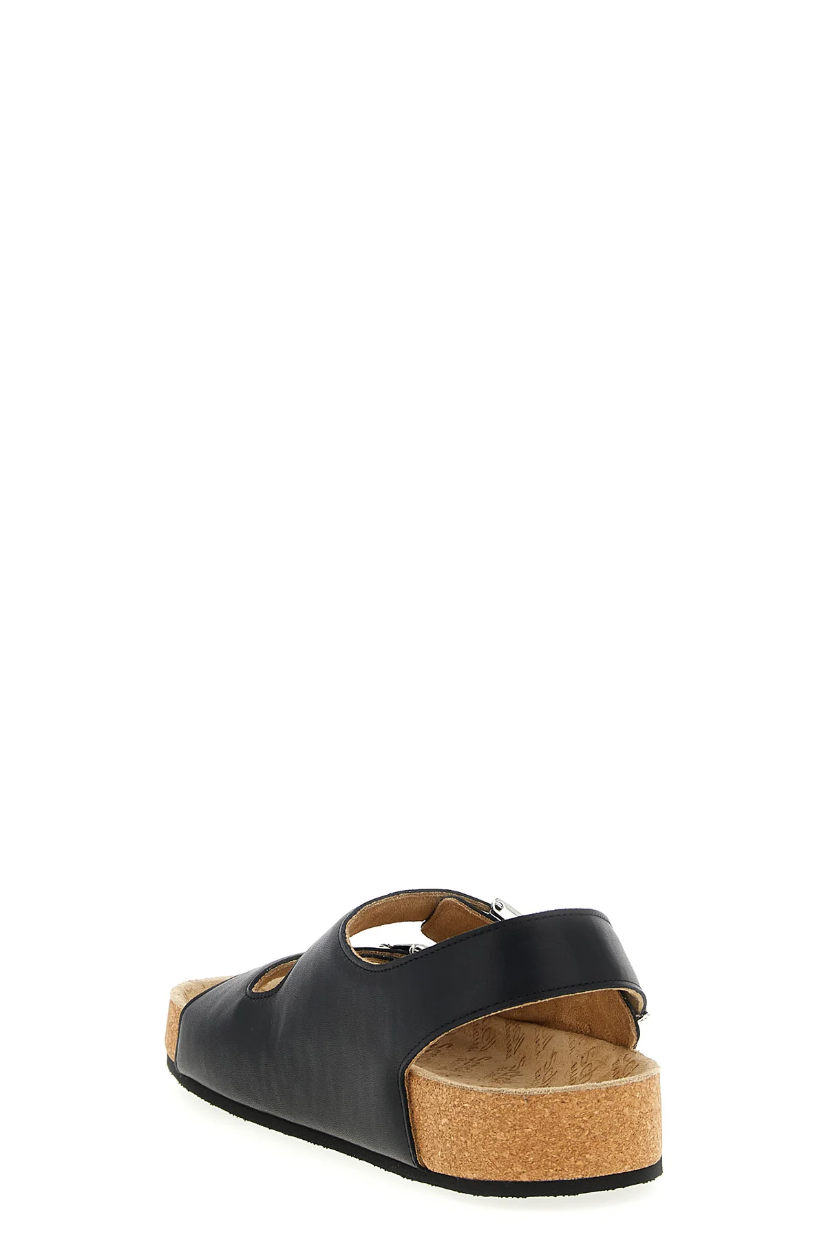 balenciaga x scholl sandals in calf leather