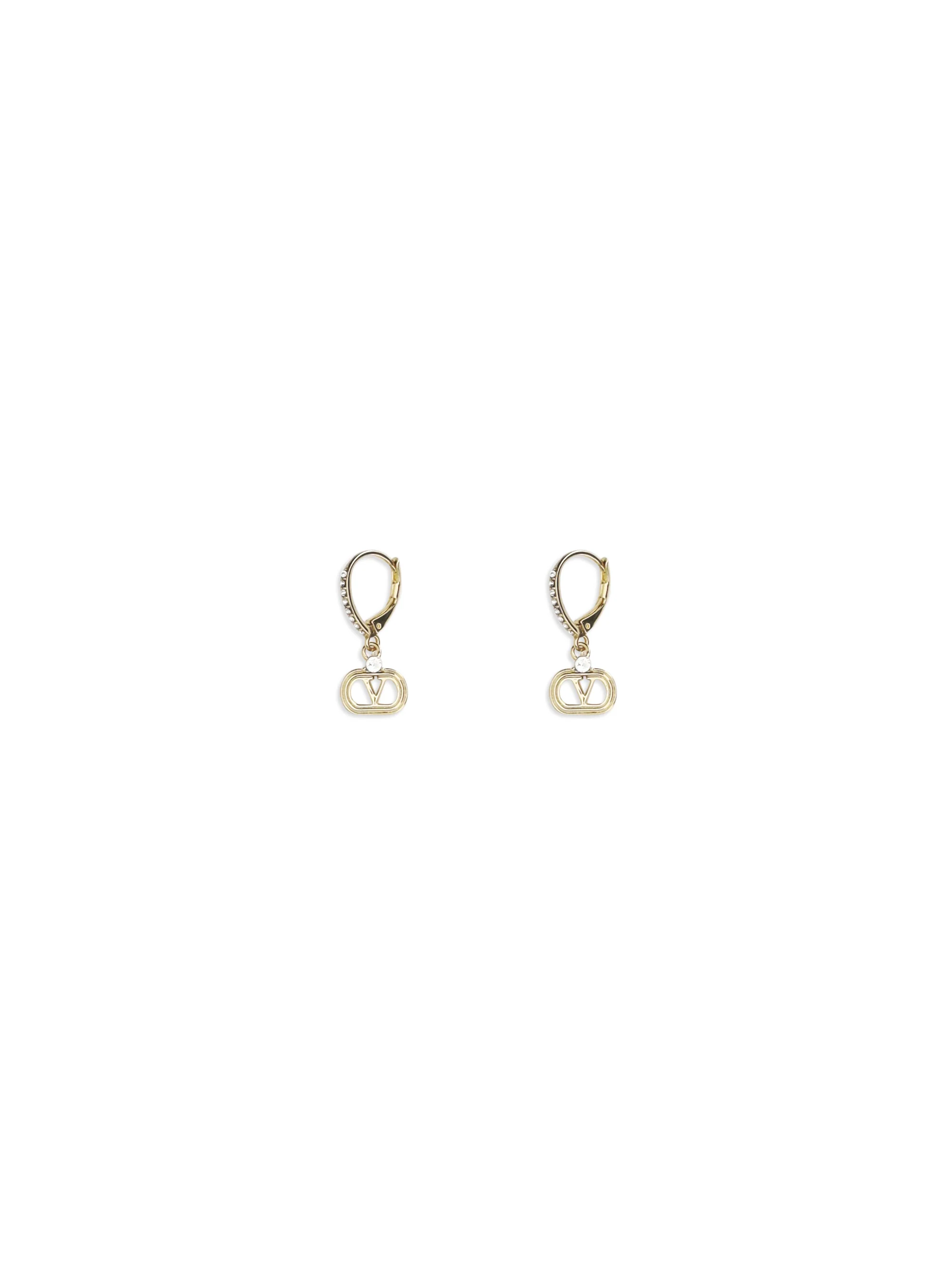 ovalette earrings in metal and swarovski® crystals