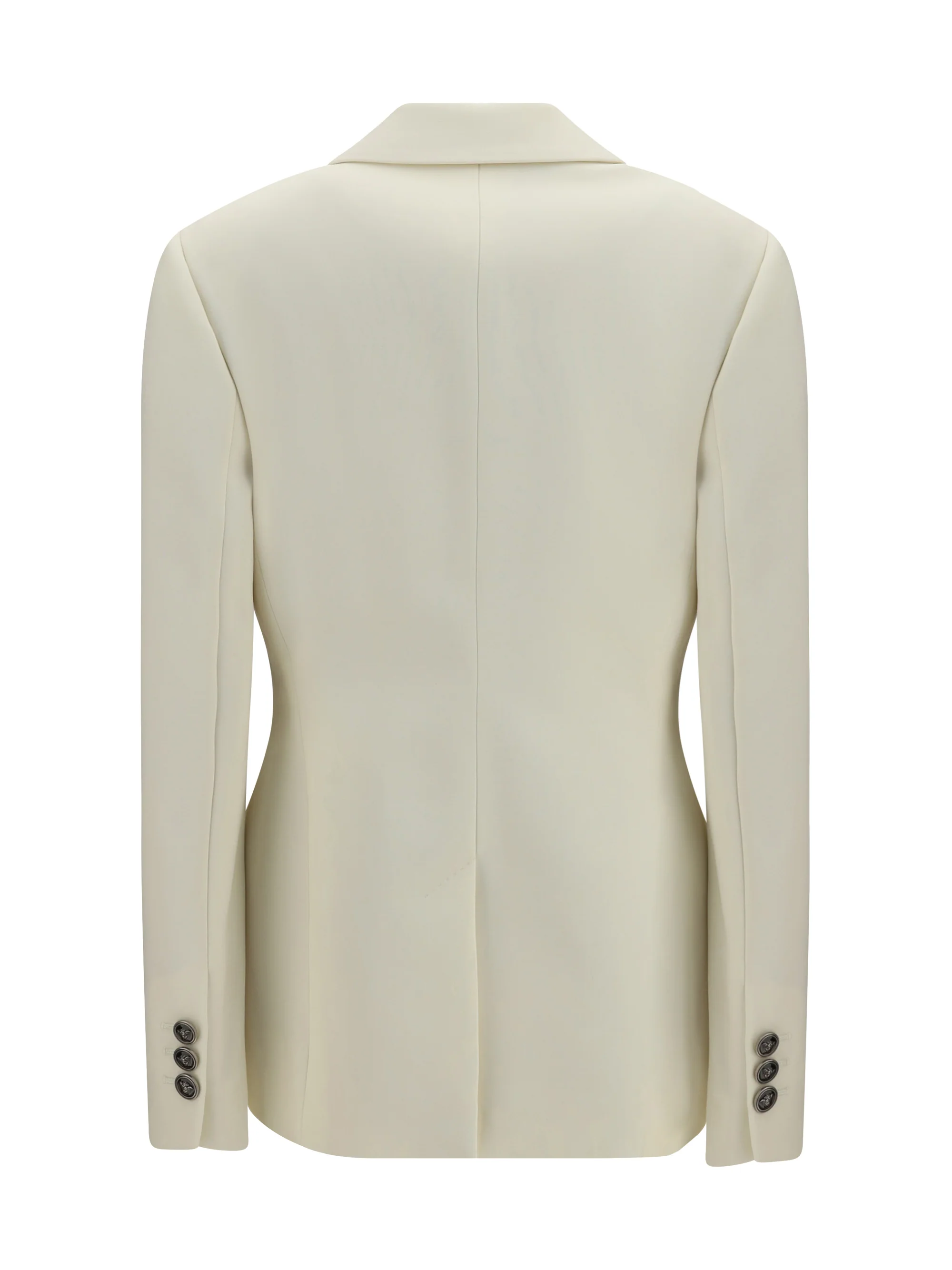 stretch wool blazer with embroidered lapels
