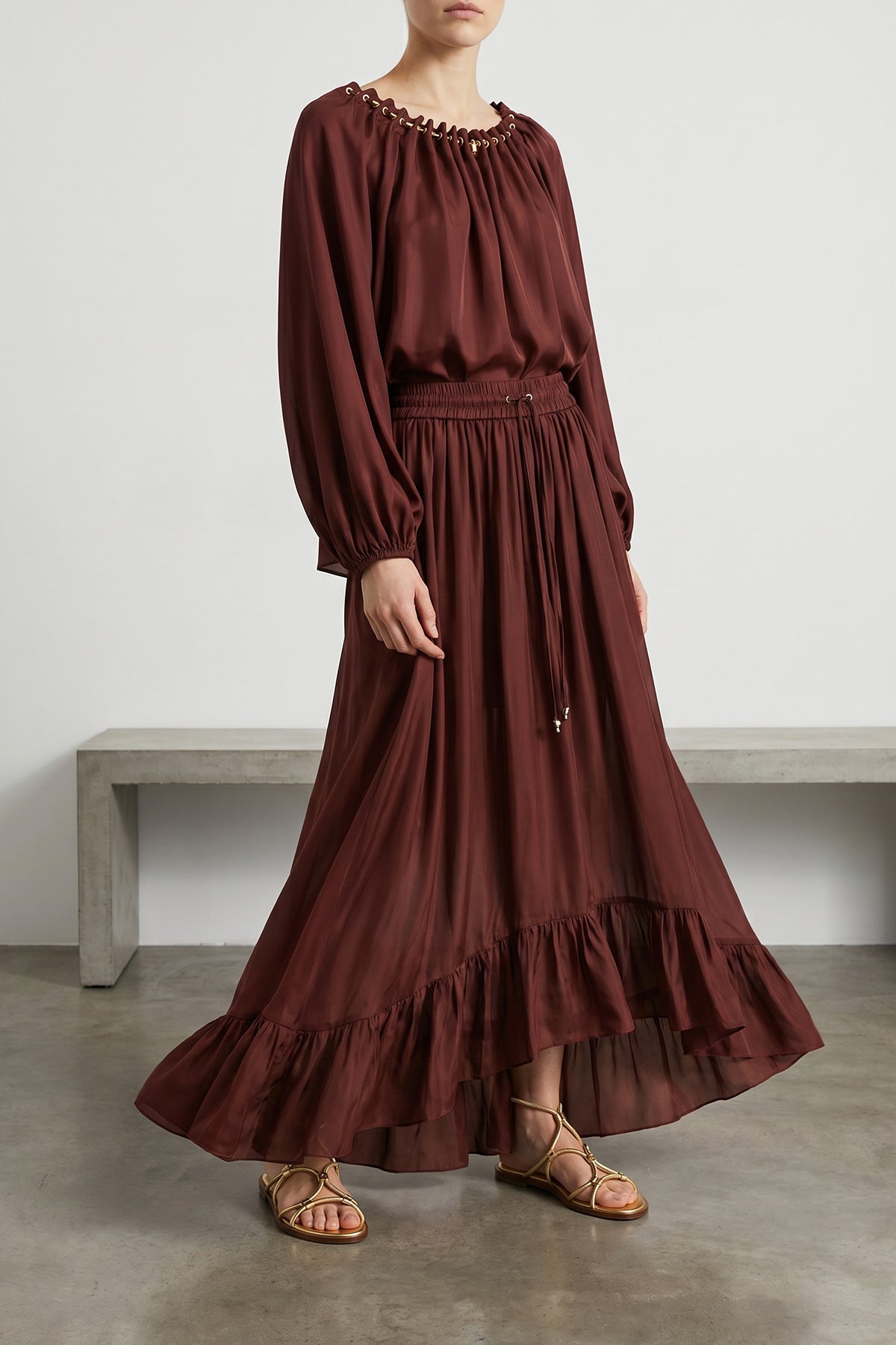 ZIMMERMANN 0 aster silk habotai blouse