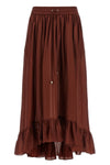 long aster skirt in silk habotai
