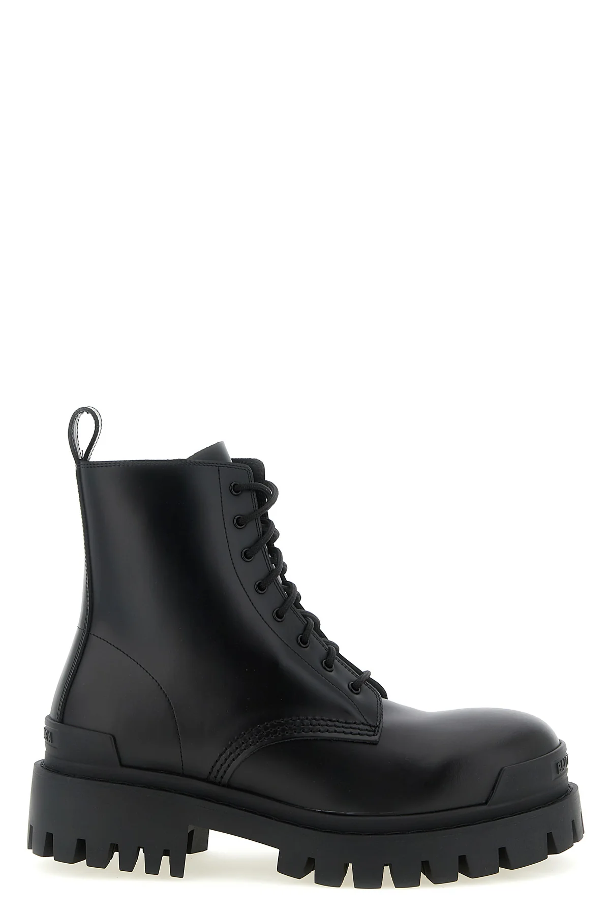 BALENCIAGA 40 strike amphibian in matt calf leather