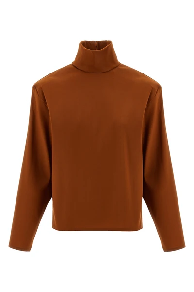 stretch super organza sweater