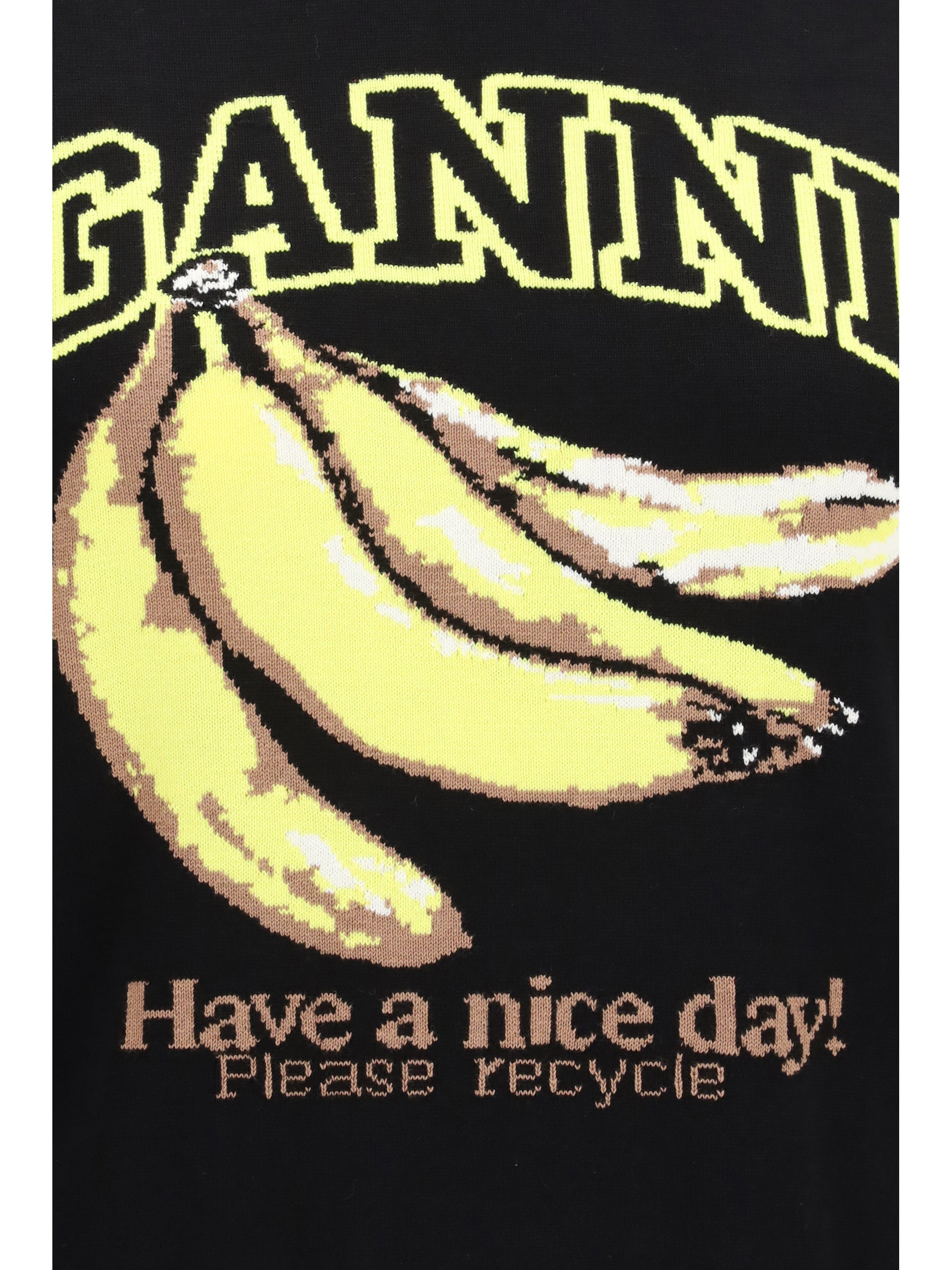 banana-print sweater