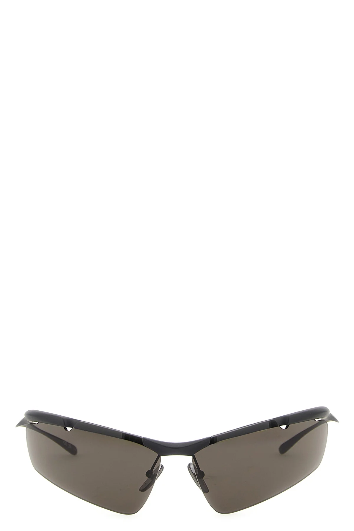 BALENCIAGA OS boomerang sunglasses in matte metal