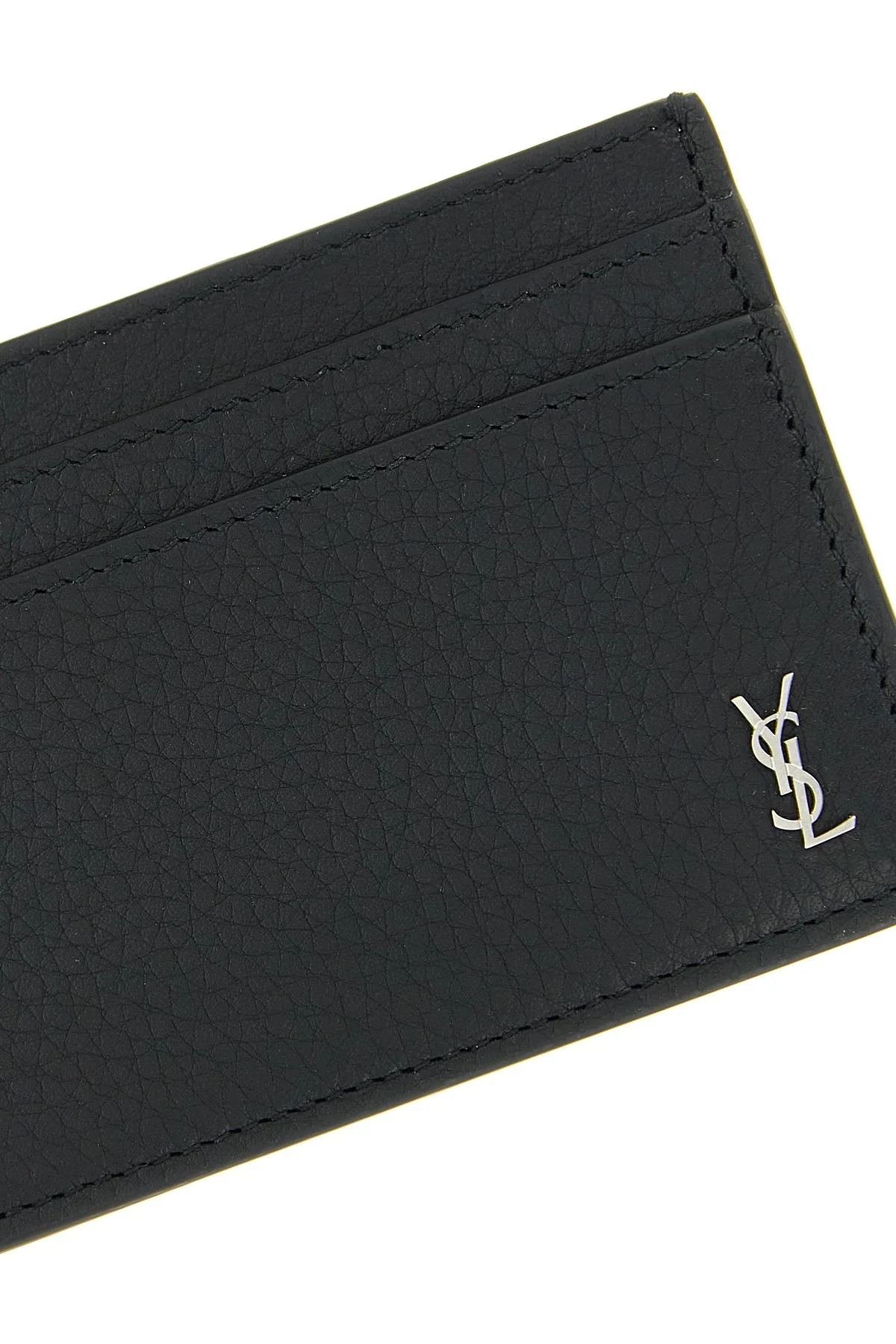 monogramme leather card holder