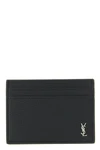 monogramme leather card holder