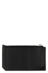 eel leather card holder