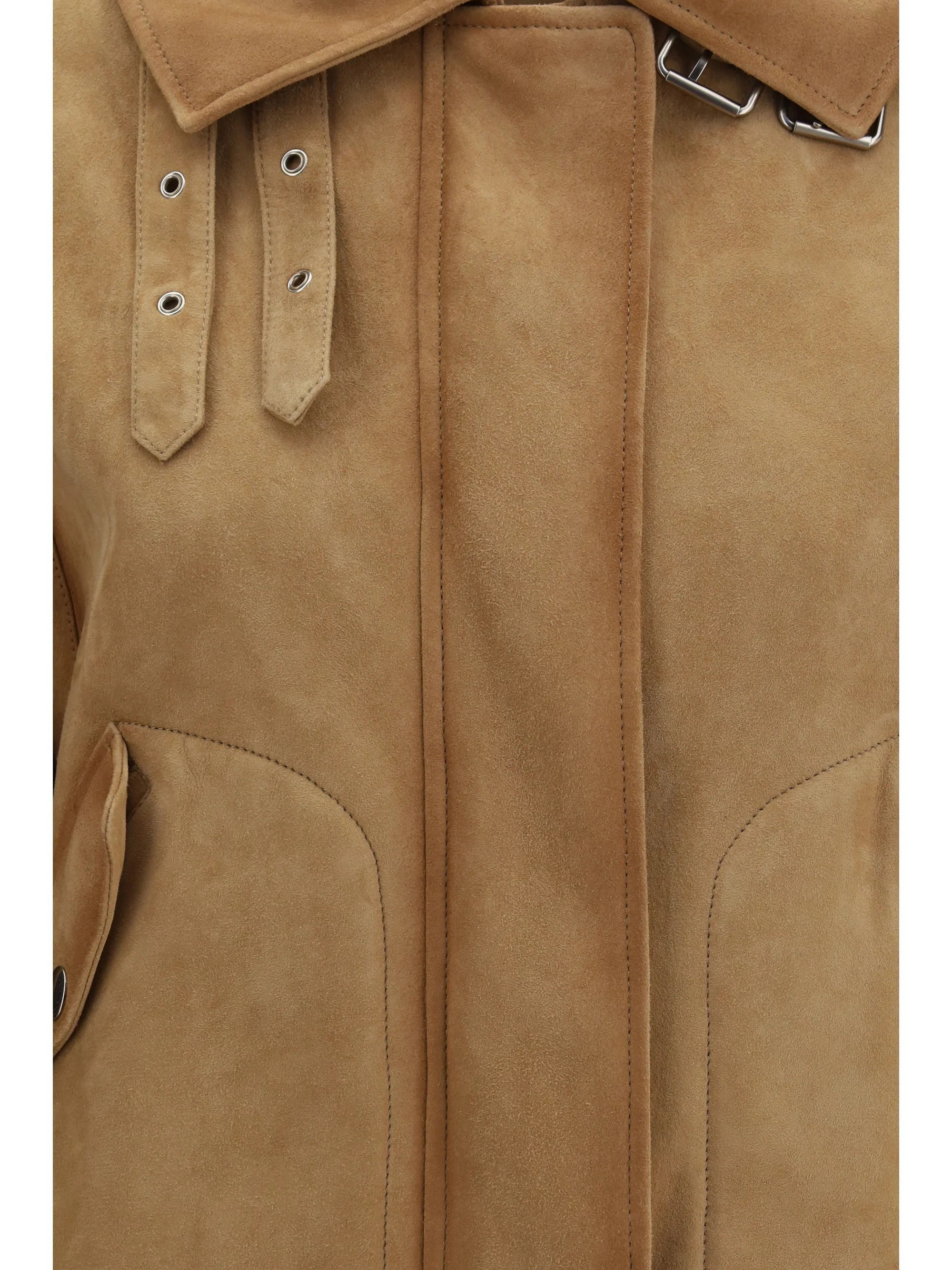 heritage detail suede aviator bomber jacket