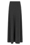 maxi skirt in wool knit