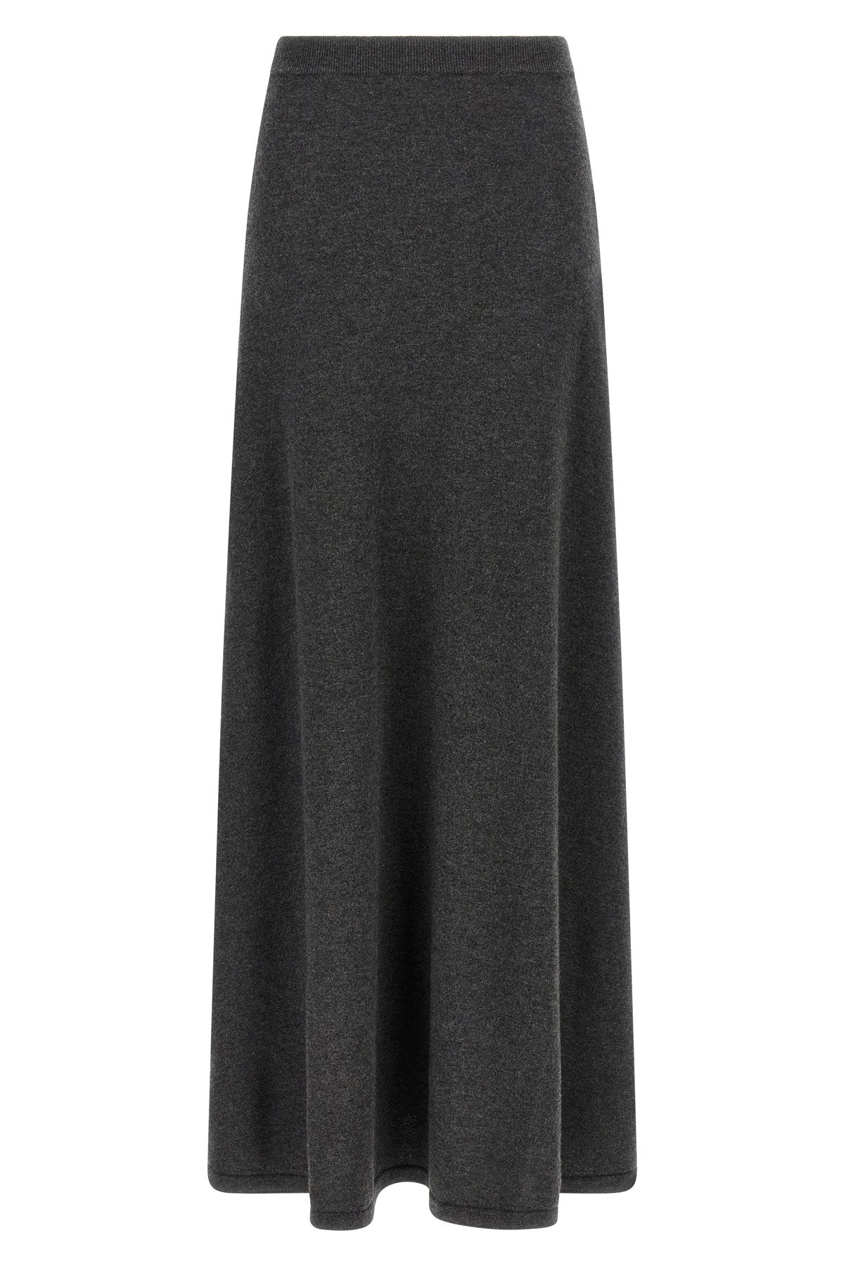 maxi skirt in wool knit