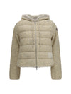 padded teddy hoodie