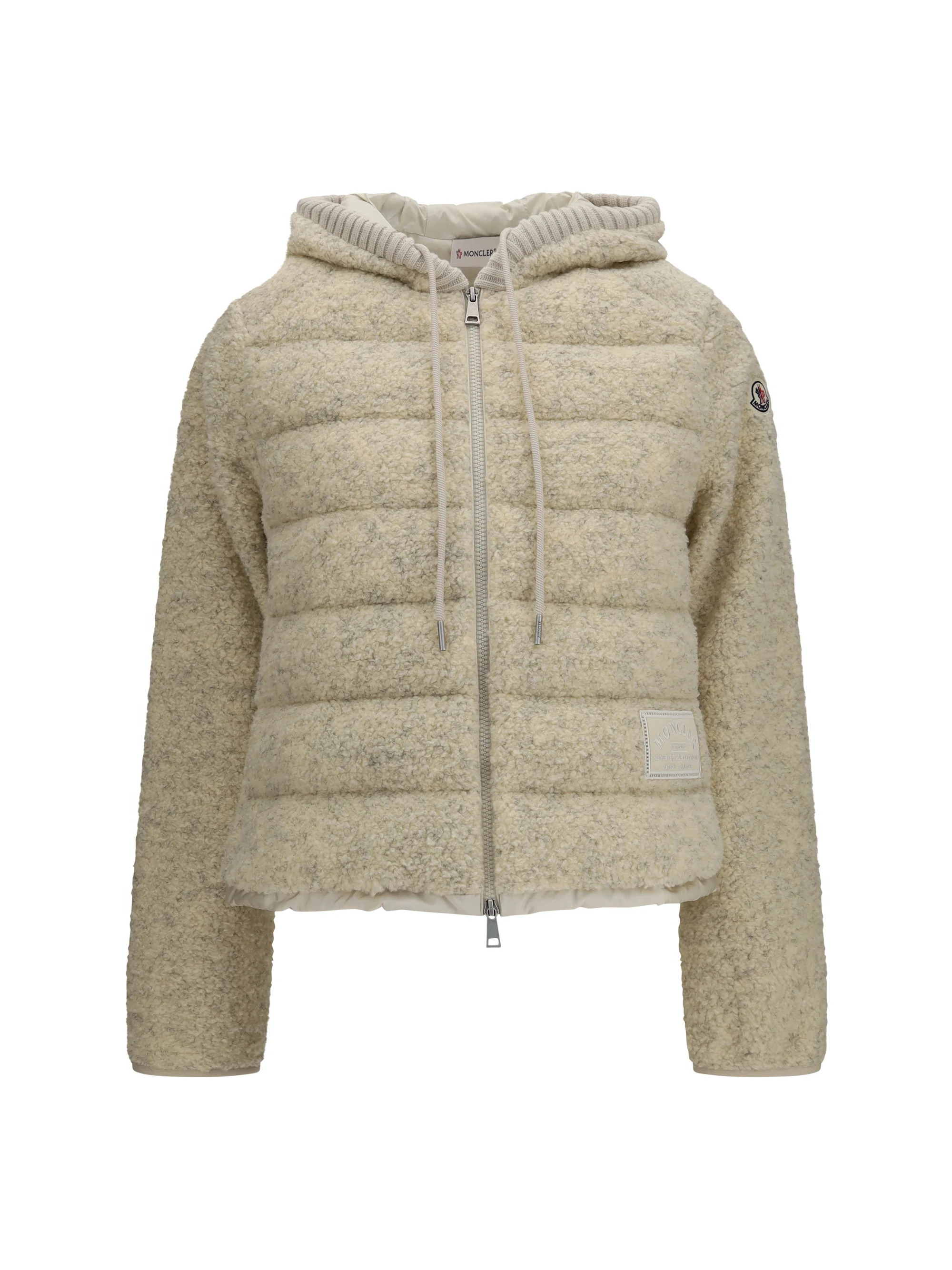 padded teddy hoodie