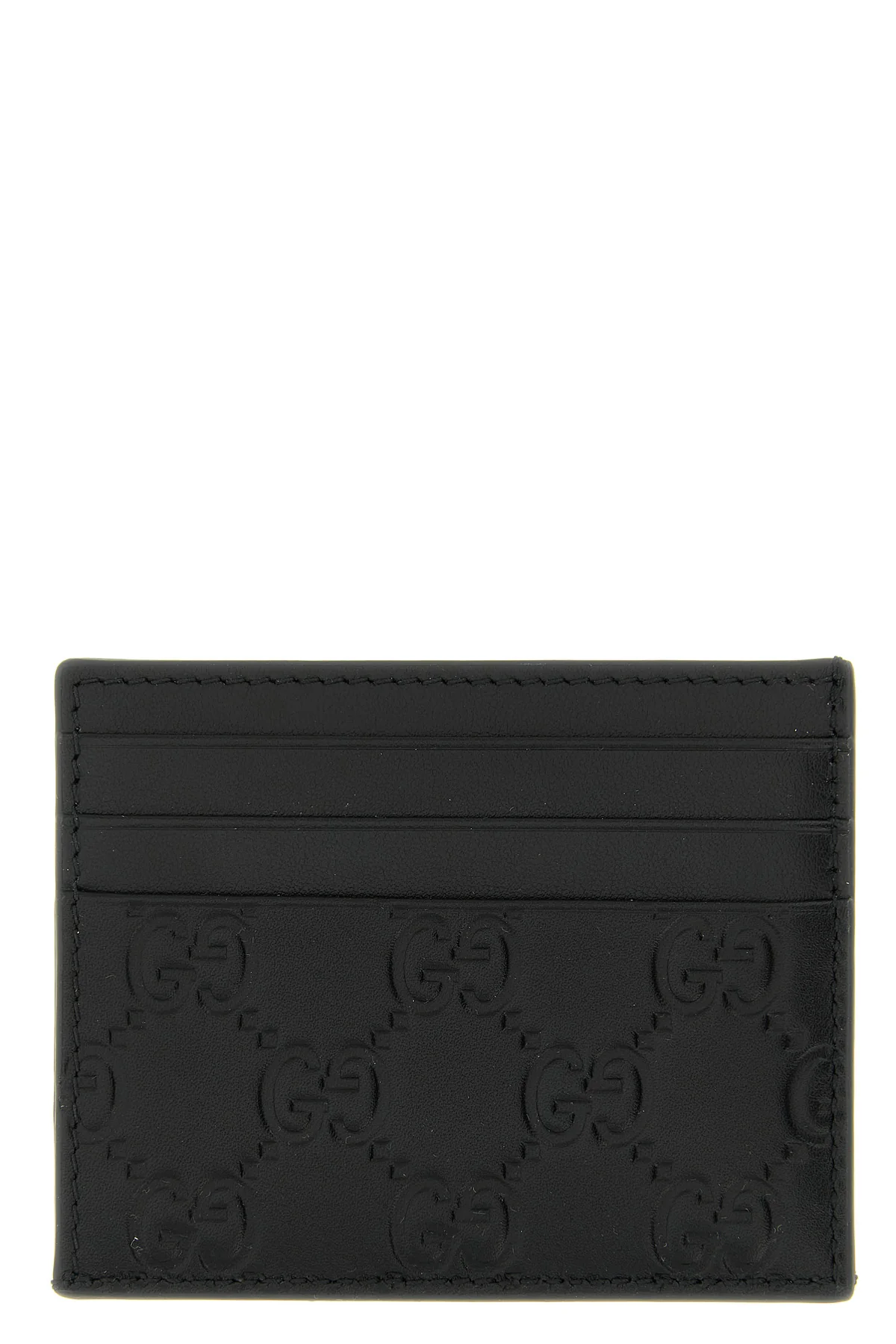 GUCCI OS gg emblem smooth leather and smooth leather card holder