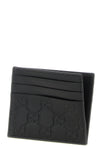gg emblem smooth leather and smooth leather card holder
